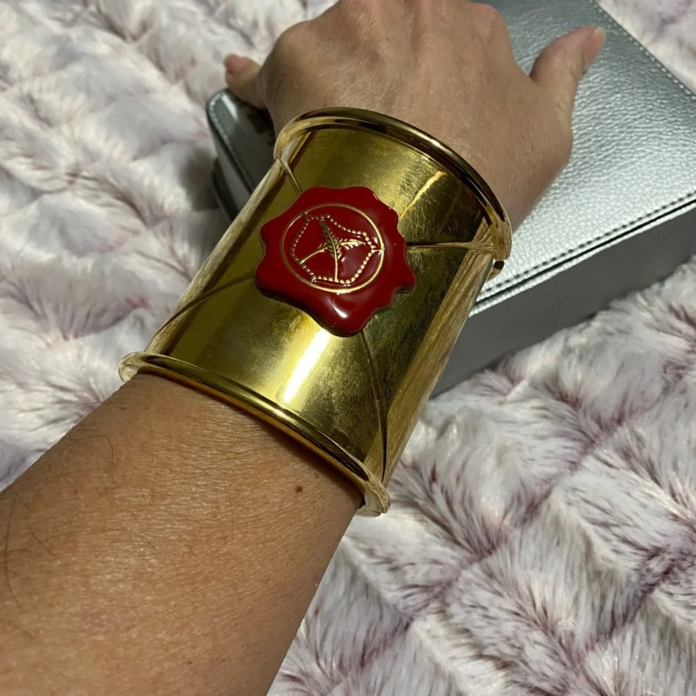 House of Harlow red wax seal cuff - Picture 8 of 9